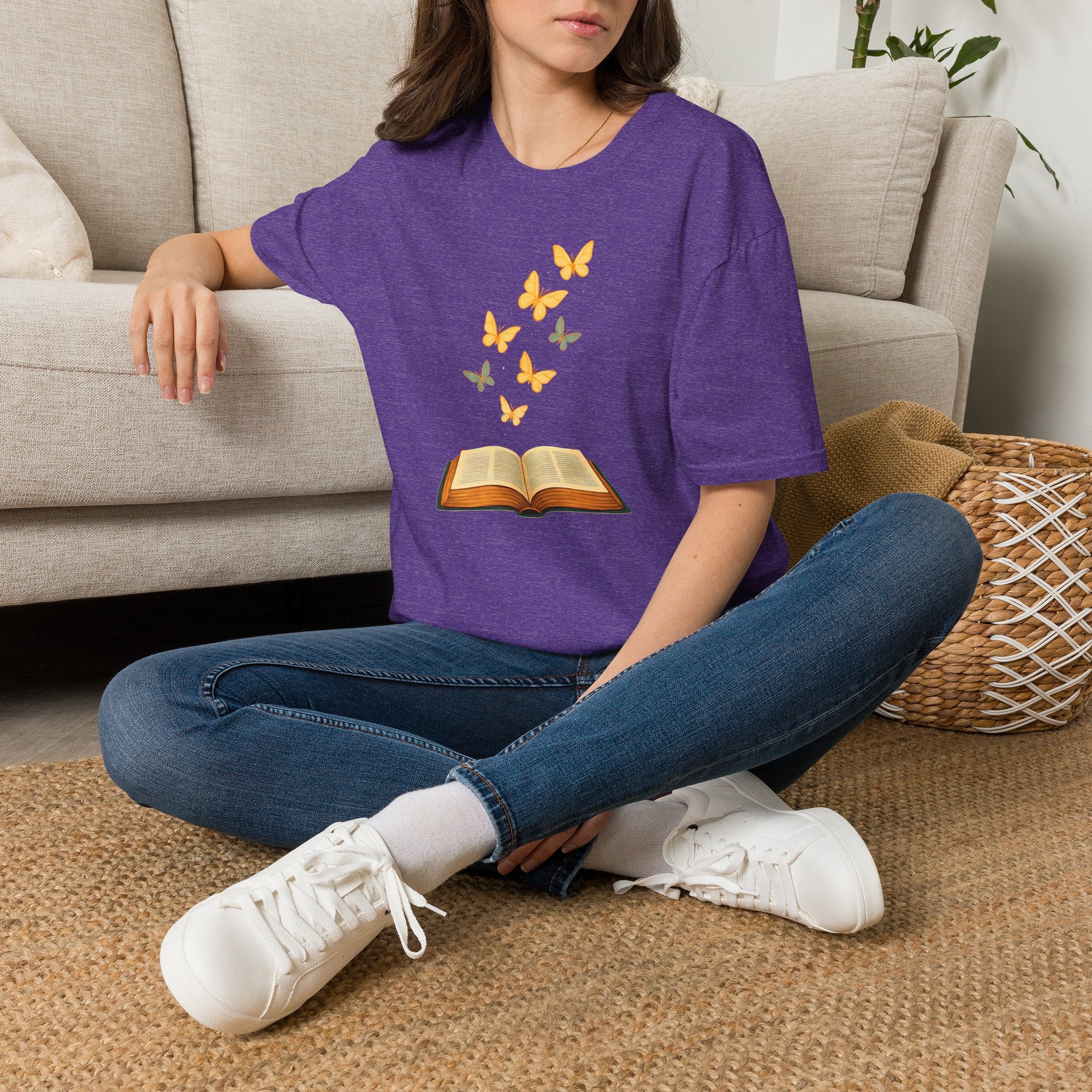 Butterflies Rise from Book T-Shirt